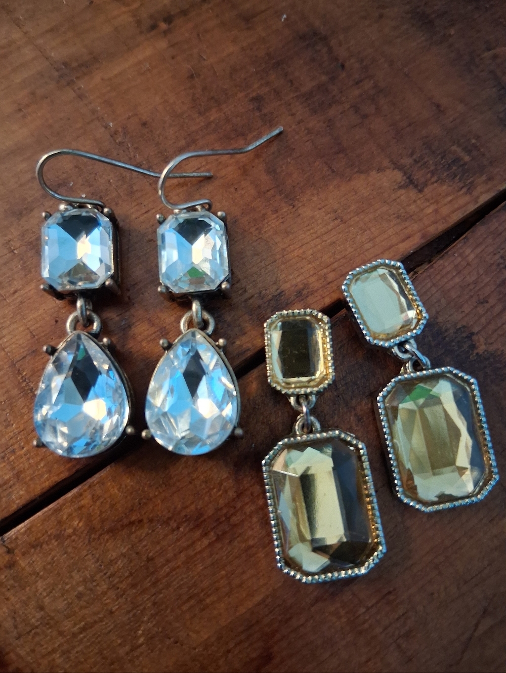 Two Pairs Of Dangle Earrings